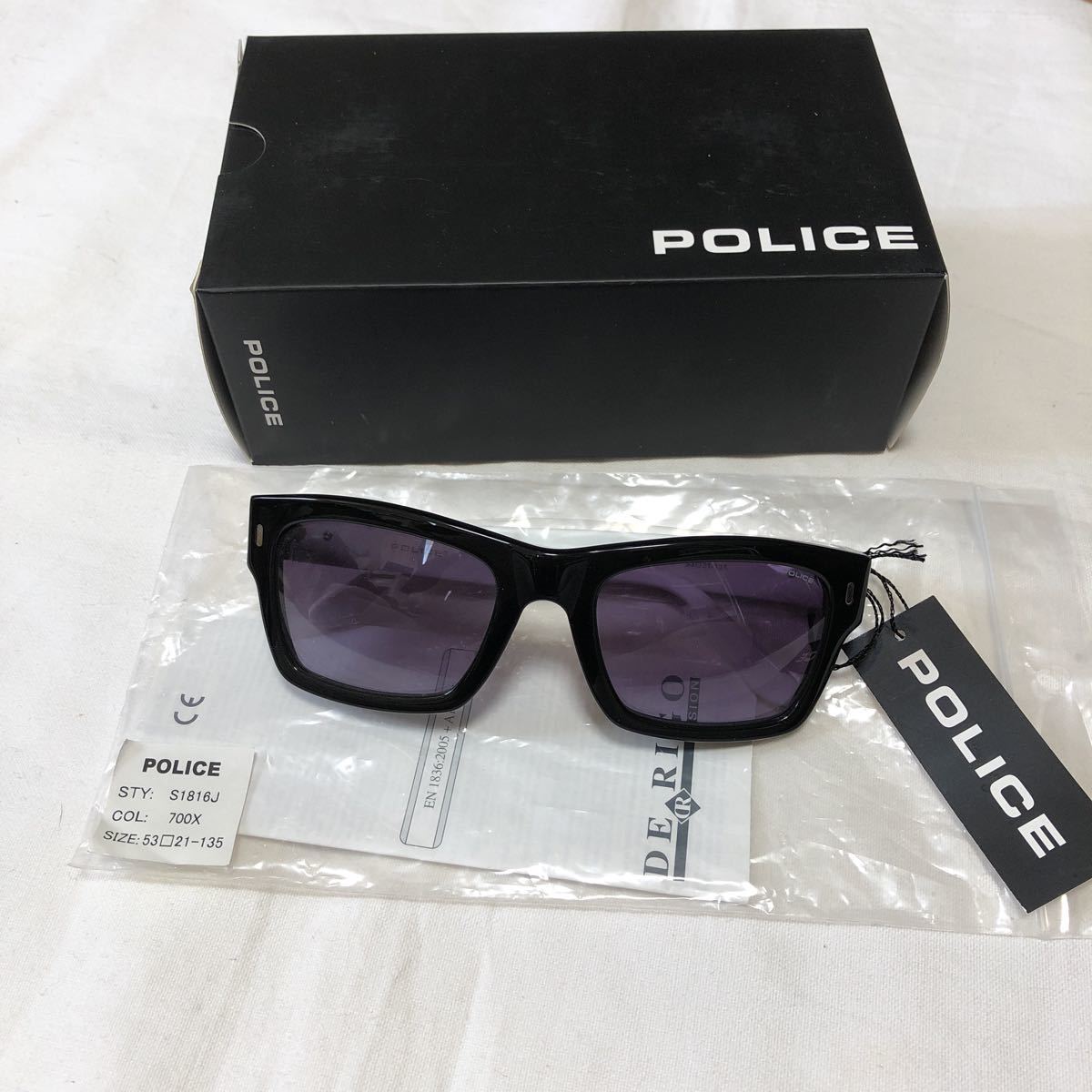 ポリス サングラス POLICE S1816J ブラック 新品 POLICE（ポリス）サングラス S1816J 700X サングラス POLICE