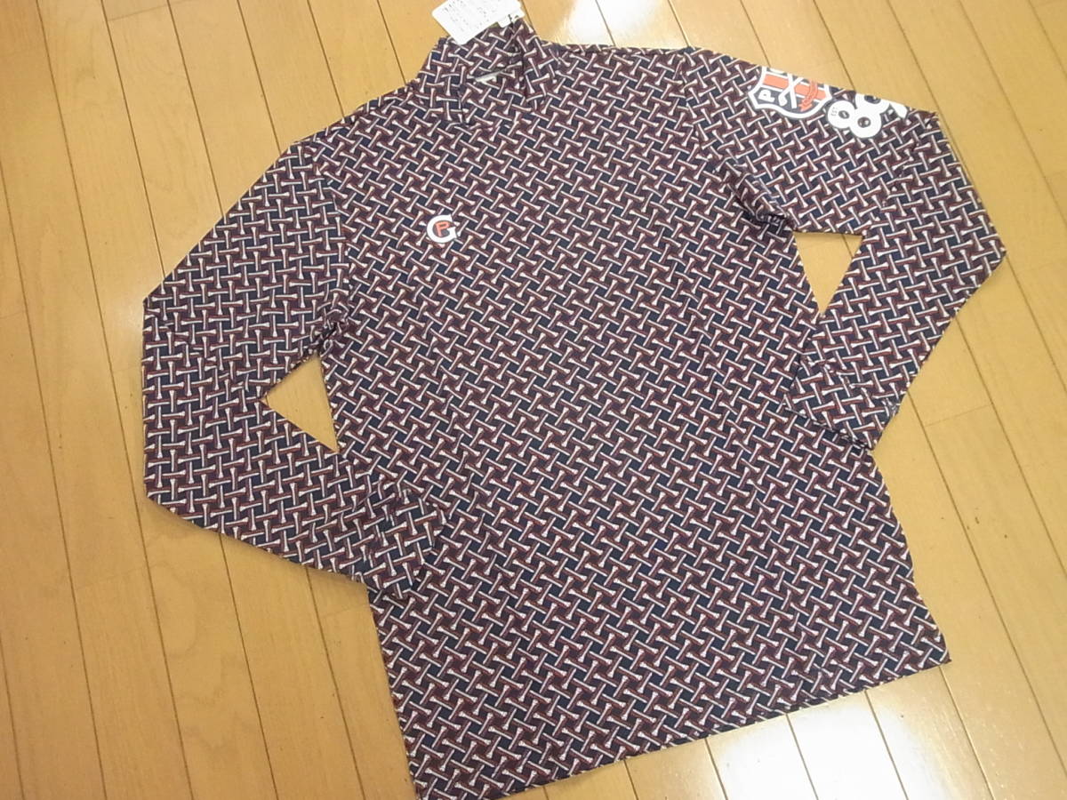 新品，限定セール 〓 タグ付パーリーゲイツ/PG 長袖ハイネックTEE柄シャツ/６￥１５４００〓(パーリーゲイツ)｜売買されたオークション情報、yahooの商品情報をアーカイブ公開 - オークファン シャツ