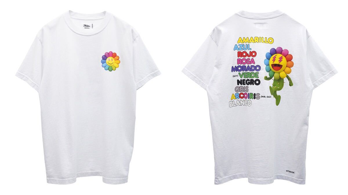 【新品未使用】J Balvin x Takashi Murakami SONG LIST TEE / WHITE