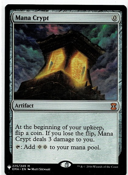 魔力の墓所 mana crypt 英語版 魔力の墓所 Mana Crypt 英語版 non foil