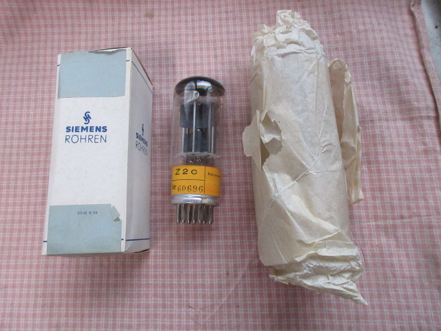 Siemens Z2C 両波整流管 NOS 1本 ANDIX 独SIEMENS 傍熱型全