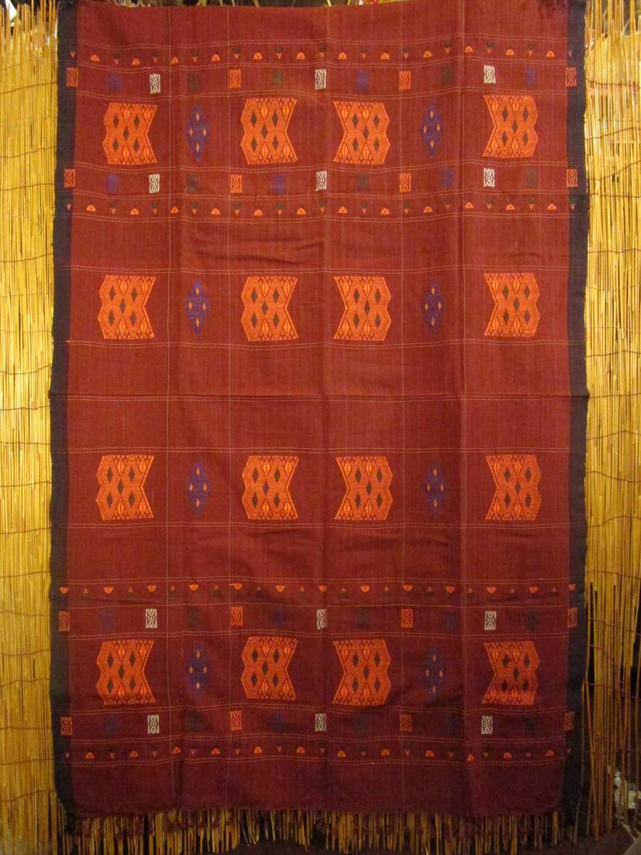 ④新品＊織り柄＊コットン素材＊ナガ族＊マルチクロス