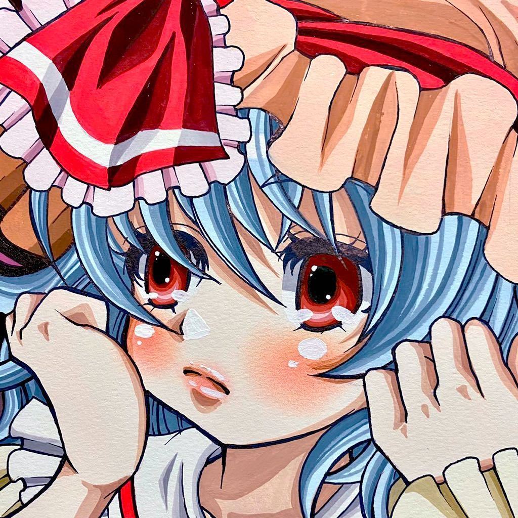 手描き同人イラスト A4サイズ レミリア・スカーレット 東方Project