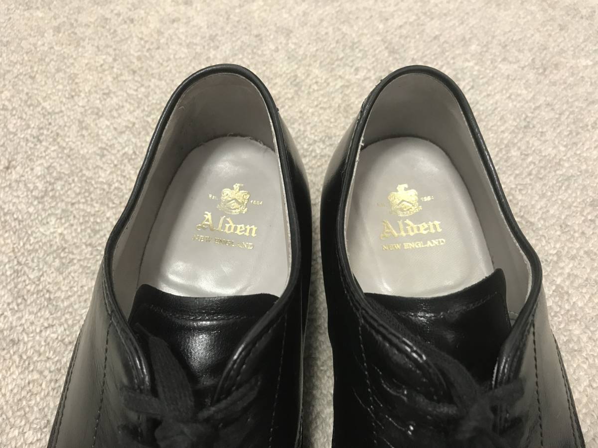 20年6月購入 極美品] Alden53719 ミリタリープレーントゥ キッドスキン 