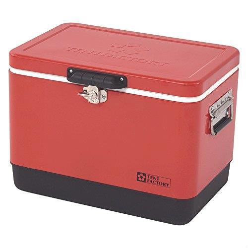 TENT FACTORY(テントファクトリー) メタルクーラーボックス スチールボックス M TF-MBM29(RE) レッド 29L