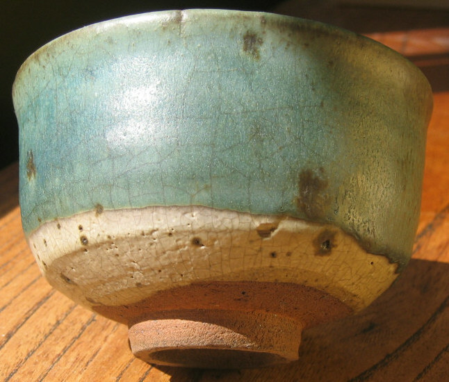 科学堂」名品 青唐津茶碗 箱