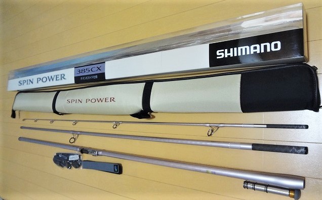 | イシグロ公式オンラインショップ １１スピンパワー３８５ＣＸ シマノ １１スピンパワー３８５ＢＸ（並継） スピンパワー385CXの通販 スピンパワー(並継) シマノ(SHIMANO) スピンパワー 並継投げ 投げ釣り&frasl;ロッド&frasl;○スピンパワー（並継） 東海つり具 : 竿 385CX (ストリップ仕様