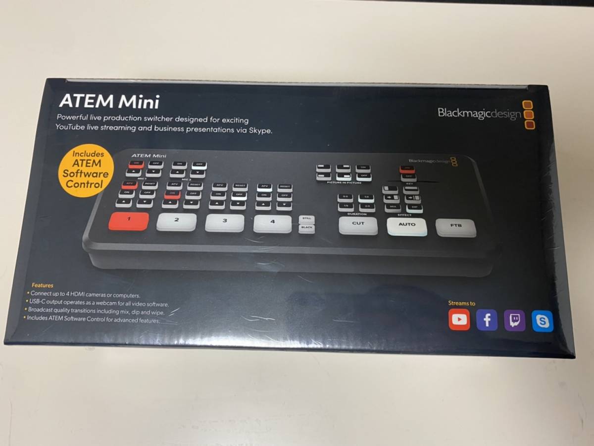 新品未使用]Blackmagicdesign ATEM Mini スイッチャー ライブ配信 Zoom