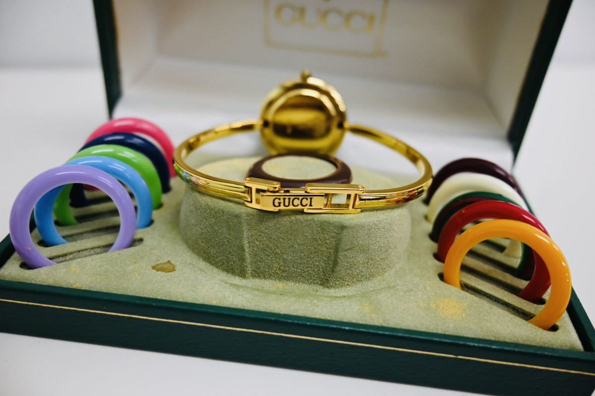 チェンジベゼル GUCCI グッチ 腕時計 クォーツ 時計 動作未確認GUCCI