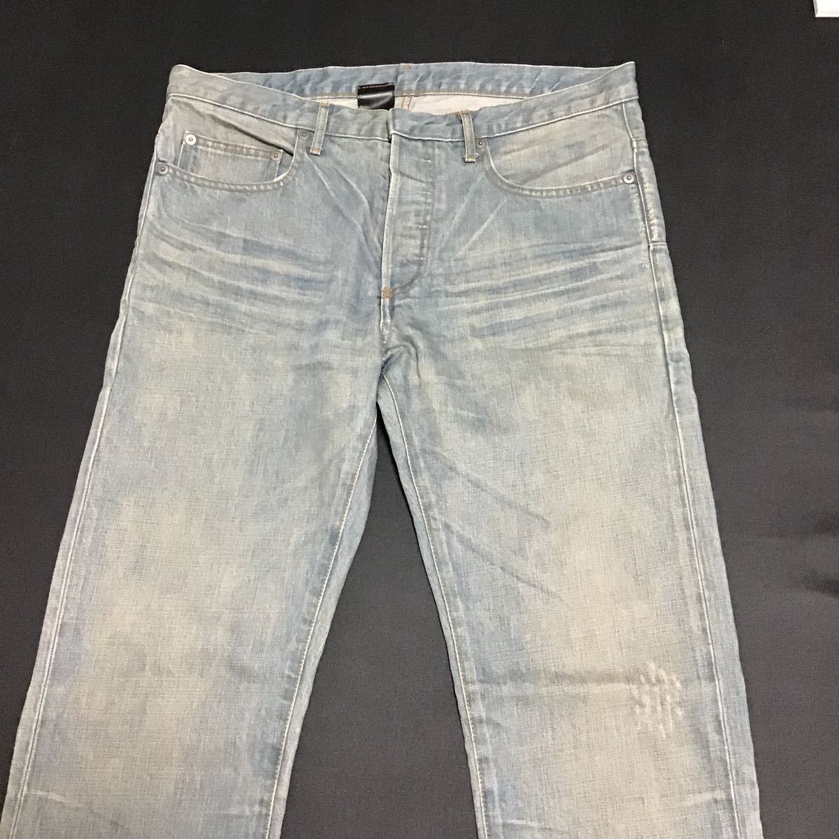 DIOR HOMME 04SS エディ期 爪痕 アイスブルー 泥WAXデニム30