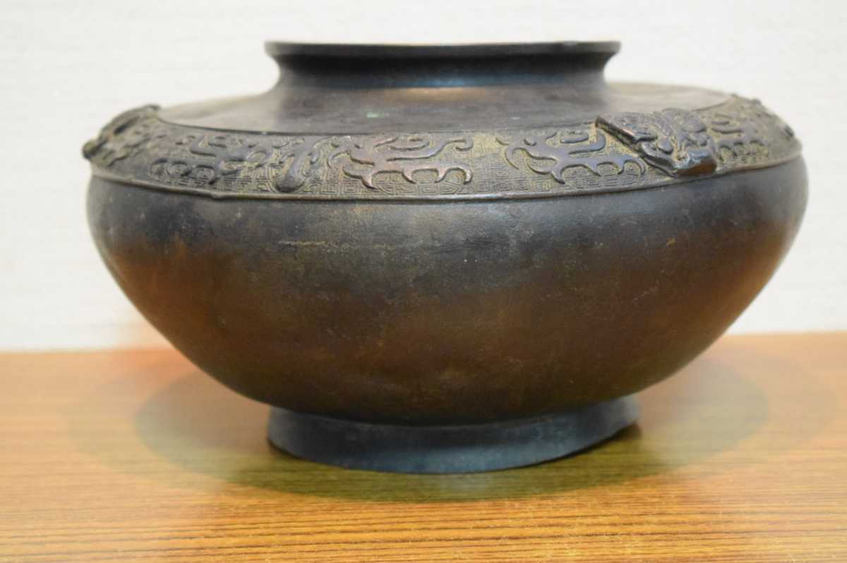 限定セール，お得 GR け169 在銘 古銅饕餮紋耳付壷/中国美術 銅製 銅器 壺 花器 饕餮 美術品 骨董品 古玩(花器)｜売買されたオークション情報、yahooの商品情報をアーカイブ公開 - オークファン 花器