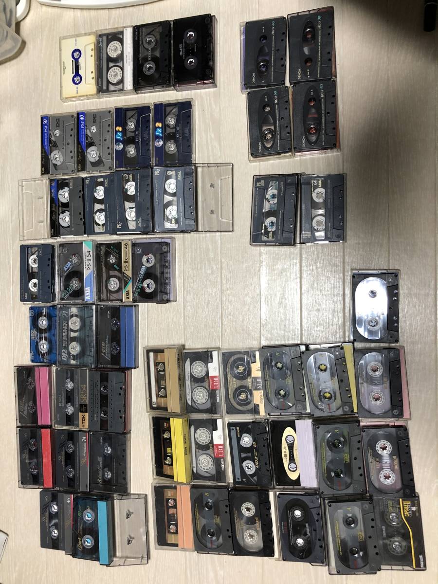 中古 ハイポジ メタルテープ カセットテープ 52個 SONY TDK DENON