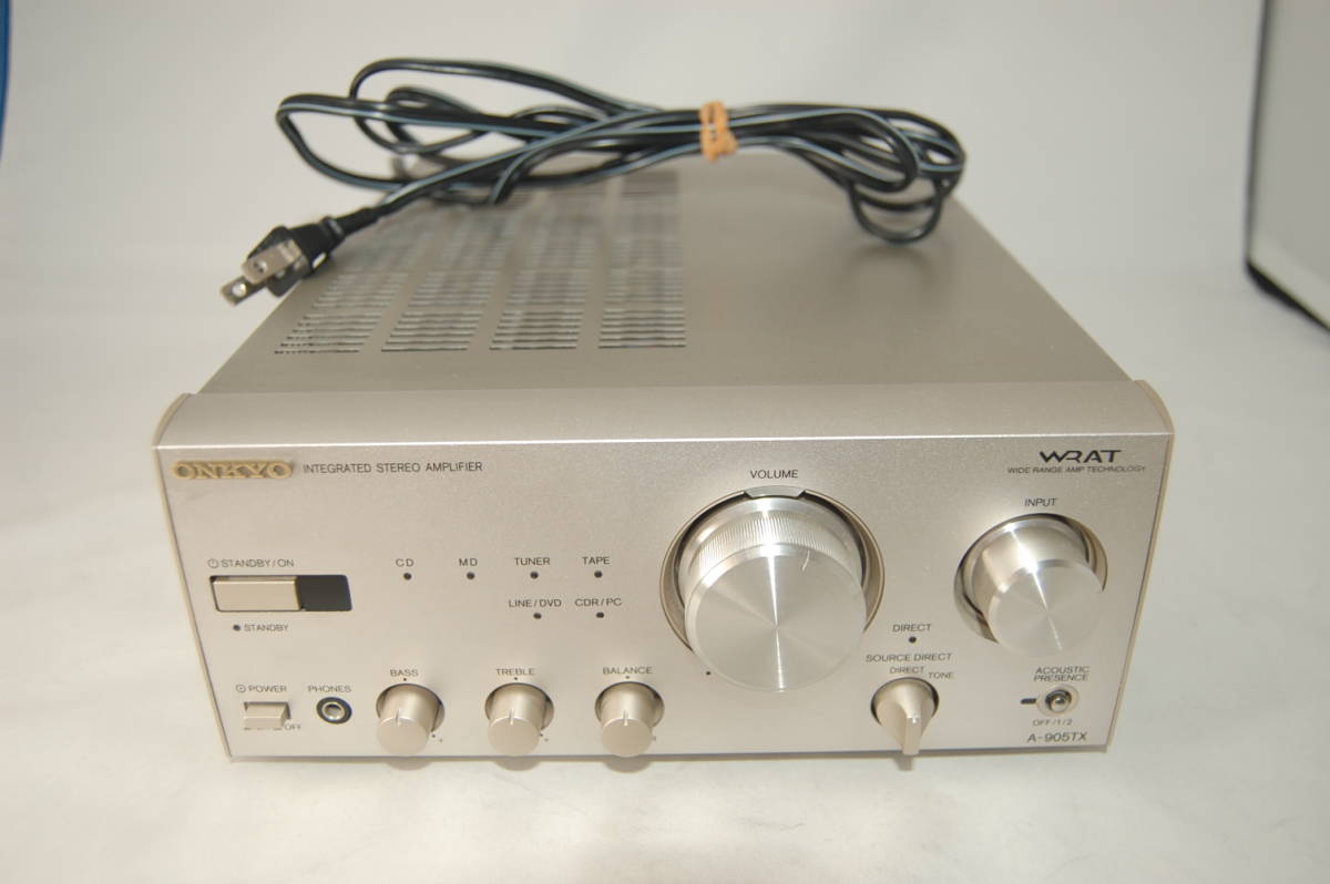☆動作品☆音出しOK☆ ONKYO オンキョー プリメインアンプ A-905TX #OS-434
