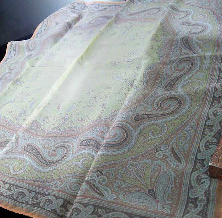 【エトロ】☆シルクシフォンハーフスカーフ☆未使用☆ＥＳ６１３７