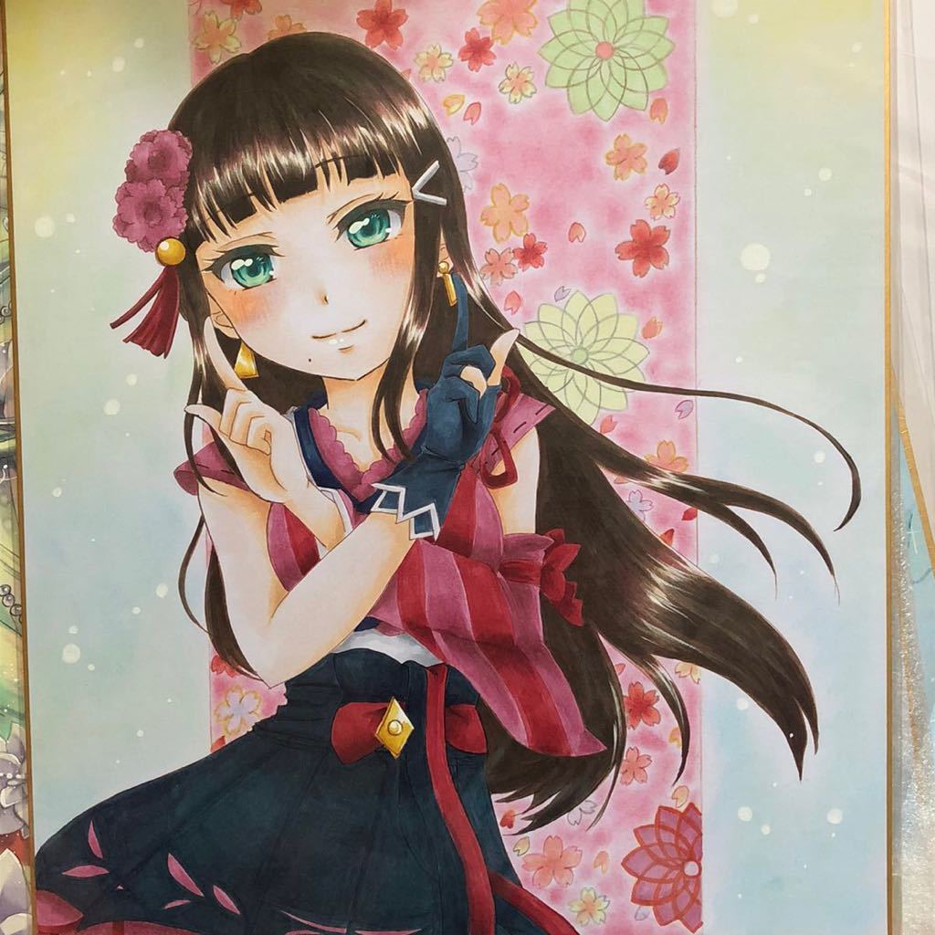 同人 手描きイラスト 中色紙 ラブライブ サンシャイン 黒澤ダイヤ スクスタ スクフェス Aqours 手描きイラスト 売買されたオークション情報 Yahooの商品情報をアーカイブ公開 オークファン Aucfan Com