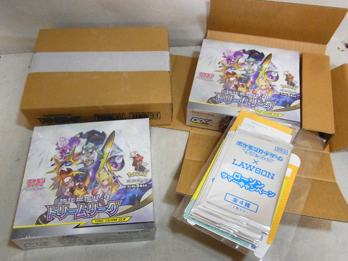 ☆ 1円～/ドリームリーグ/30P入り×1箱+ローソンサマーキャンペーン2箱 