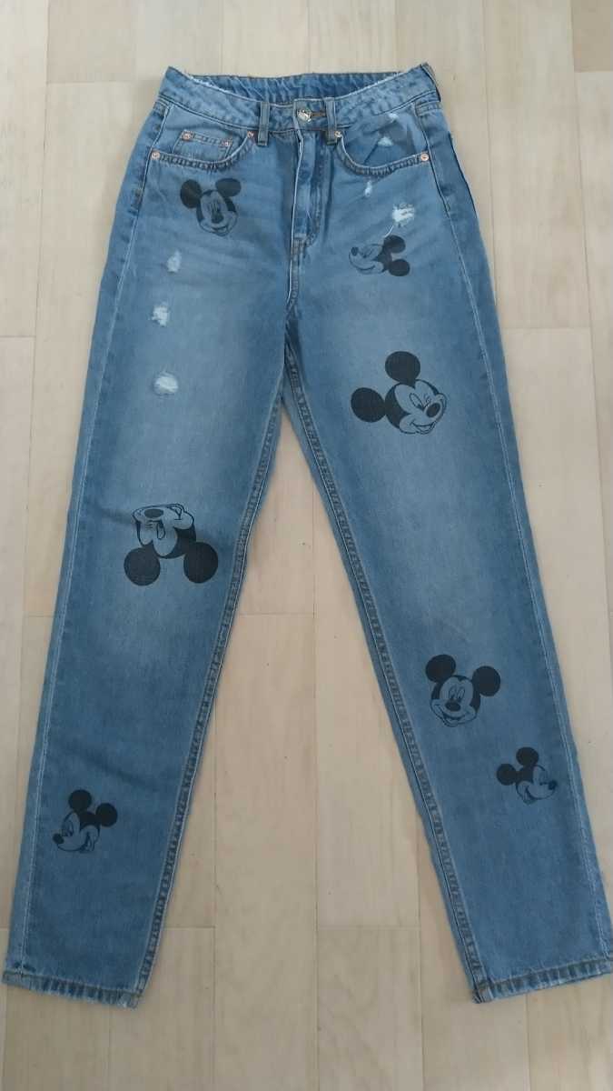 H M デニム ディズニーコラボ ミッキー 150 145 154cm 売買されたオークション情報 Yahooの商品情報をアーカイブ公開 オークファン Aucfan Com