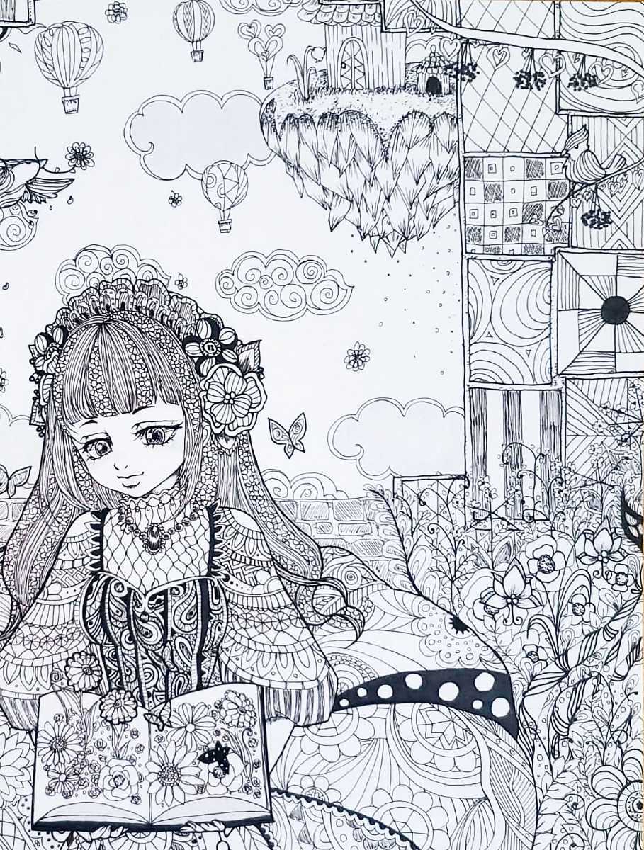 アート手書き一点物 私の絵本の世界 モノクロ ゴシック ファンタジー 手描きイラスト 手描きイラスト 売買されたオークション情報 Yahooの商品情報をアーカイブ公開 オークファン Aucfan Com