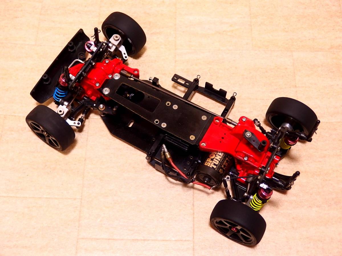 タミヤ　ta02　FRPシャーシ　オプション付　ラジコン タミヤ TA02 FRP シャーシ アルミ・オプションパーツ多数付 【公式通販】