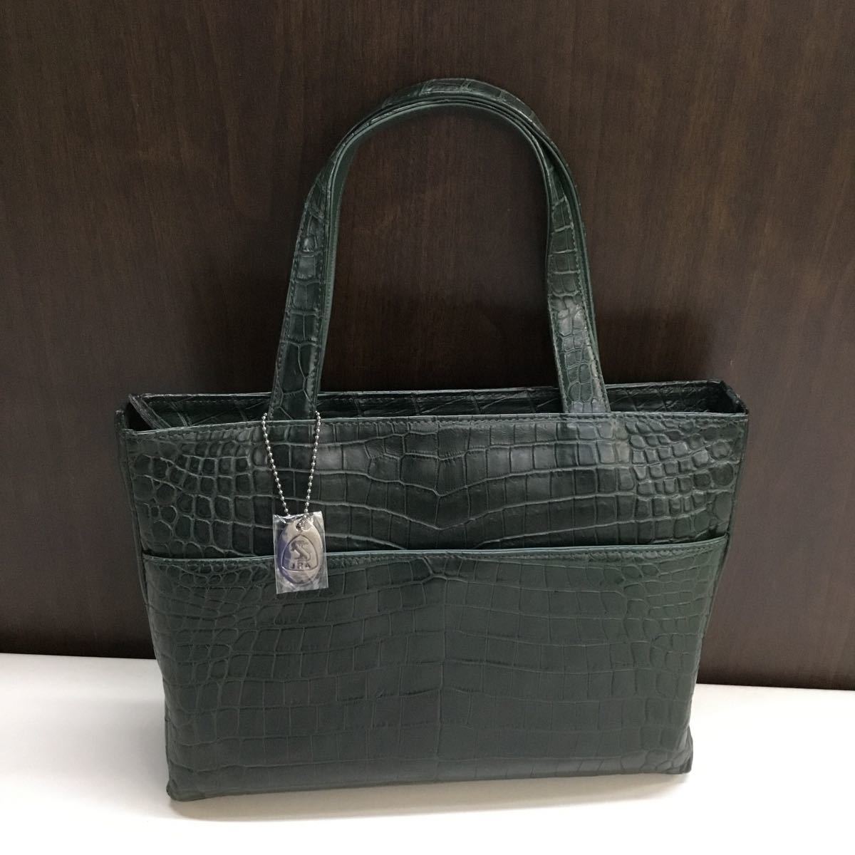 ⭐︎美品☆ BAGFAN JRA マットクロコダイル ハンドバッグ リアルクロコ