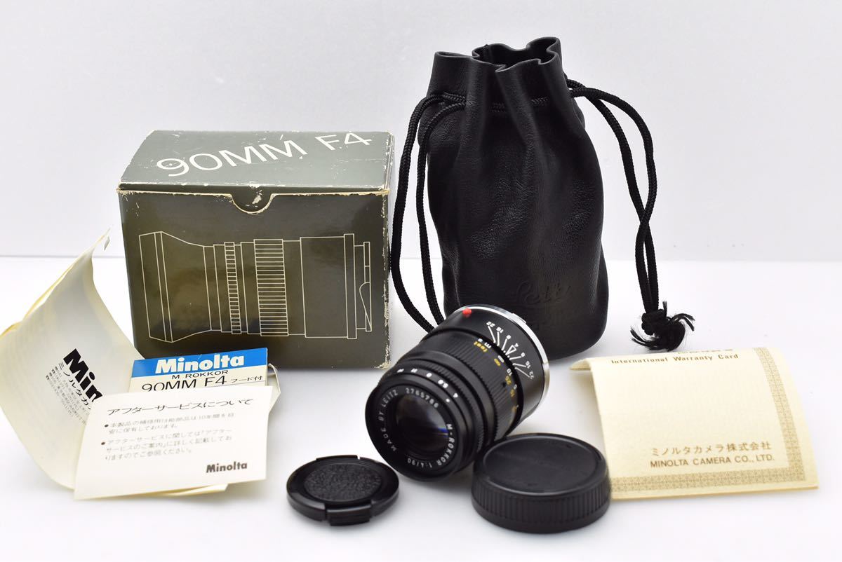 B品】MINOLTA ミノルタ M-ROKKOR 90mm F4 Mマウント ［00879290B］ ー