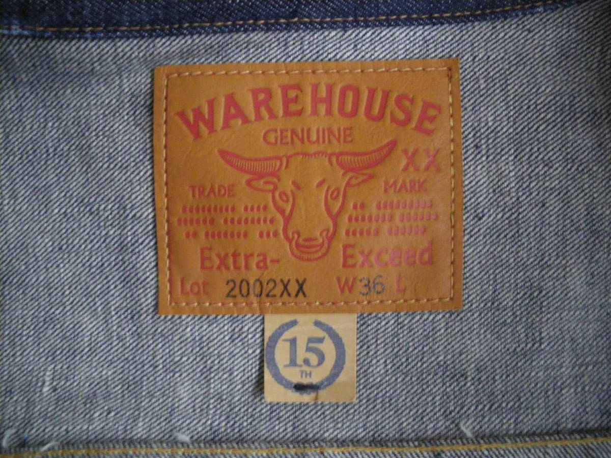 新品 デッド WAREHOUSE　ウエアハウス 2002ＸＸ 15周年記念 限定 セカンド Gジャン