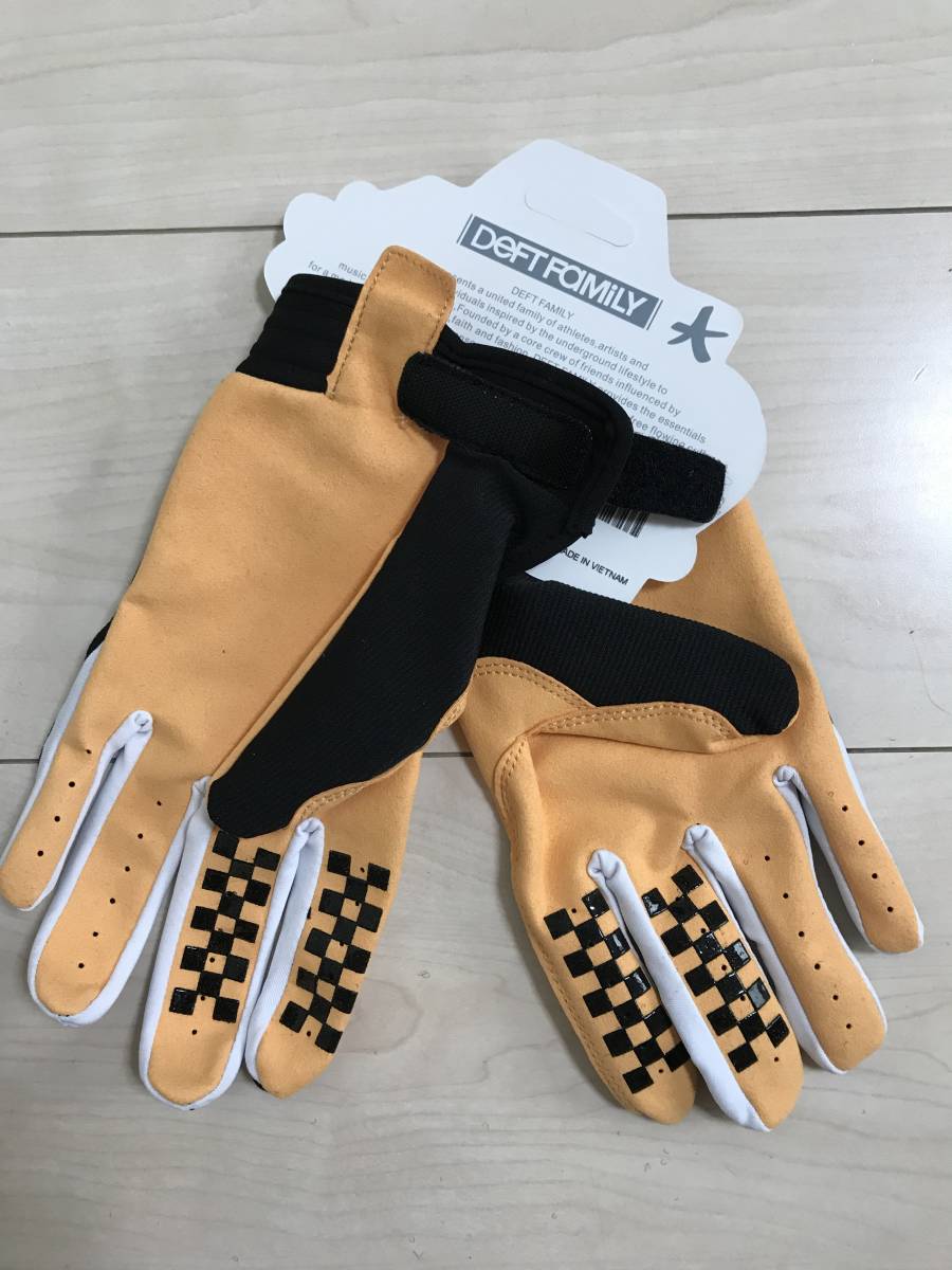 売り切り 国内 新品 送料無料☆DEFT FAMILY GLOVES バイク グローブ S