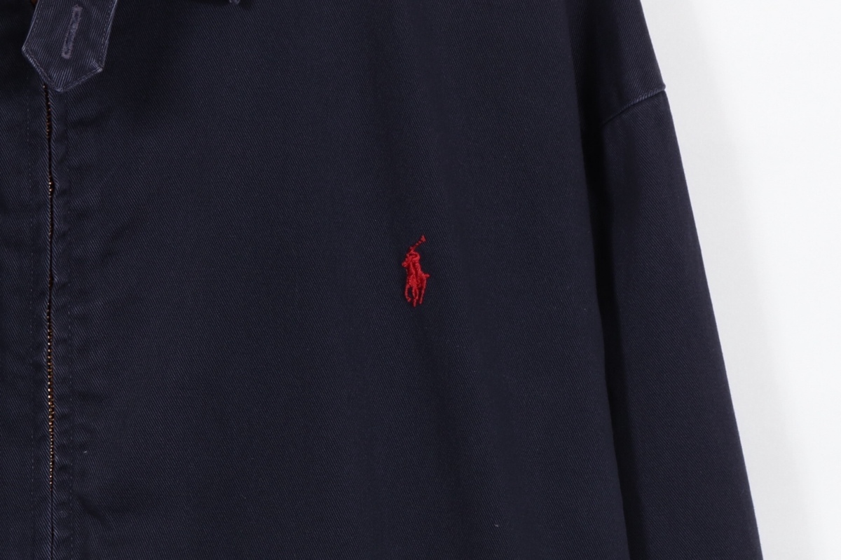※送料無料※ Polo Ralph Lauren スイングトップ Mサイズ ポロ ラルフローレン ジャケット ブルゾン 紺 D103 POLO RALPH ラルフローレン (ポロラルフローレン) LAUREN ブラック