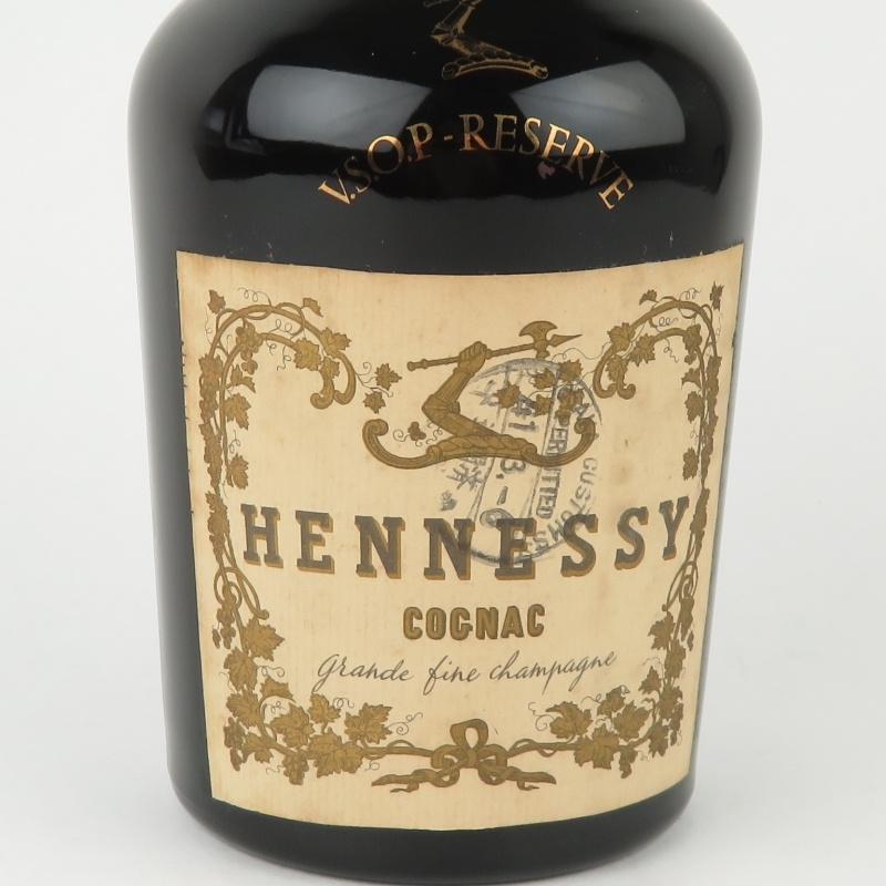 ヘネシー VSOP Hennessy グリーンボトル 金キャップ コニャック 古酒