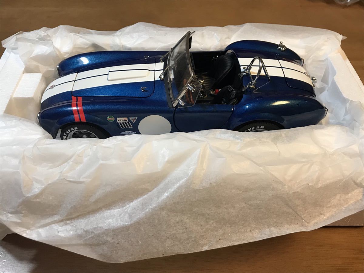 京商 1/18 シェルビー コブラ 427 S/C ブルーレッドライン ミニカー 乗用車