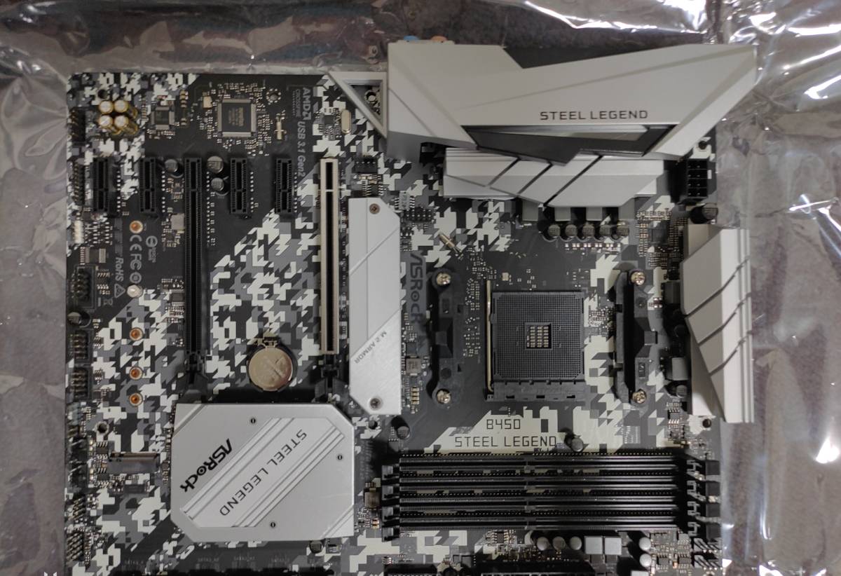 送料無料 【中古】ASRock アスロック B450 Steel Legend [ATX