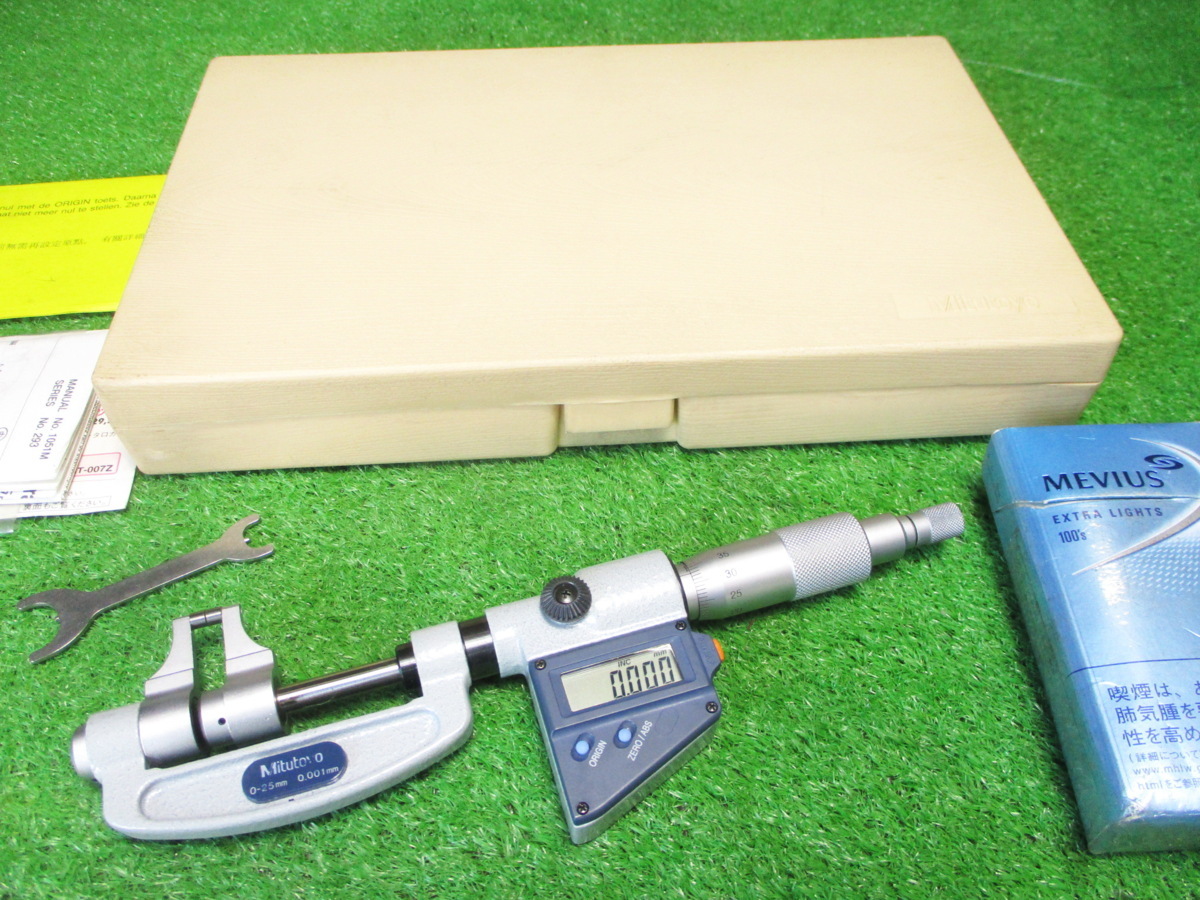 激安大特価，大人気 河仲b363 ミツトヨ デジタルキャリパー形外側マイクロメーター OMP-25DM/No.343-511-30 範囲0-25/0.001mm 超硬合金チップ付き(ノギス、マイクロメーター)｜売買されたオークション情報、yahooの商品情 ノギス、マイクロメーター