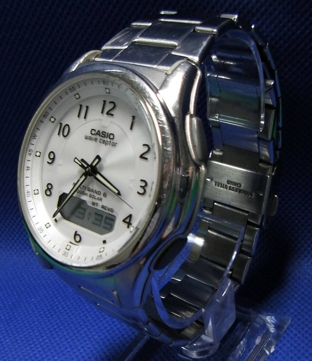 メンズ 【稼働品】CASIO WVA-M630 電波ソーラー メンズ腕時計