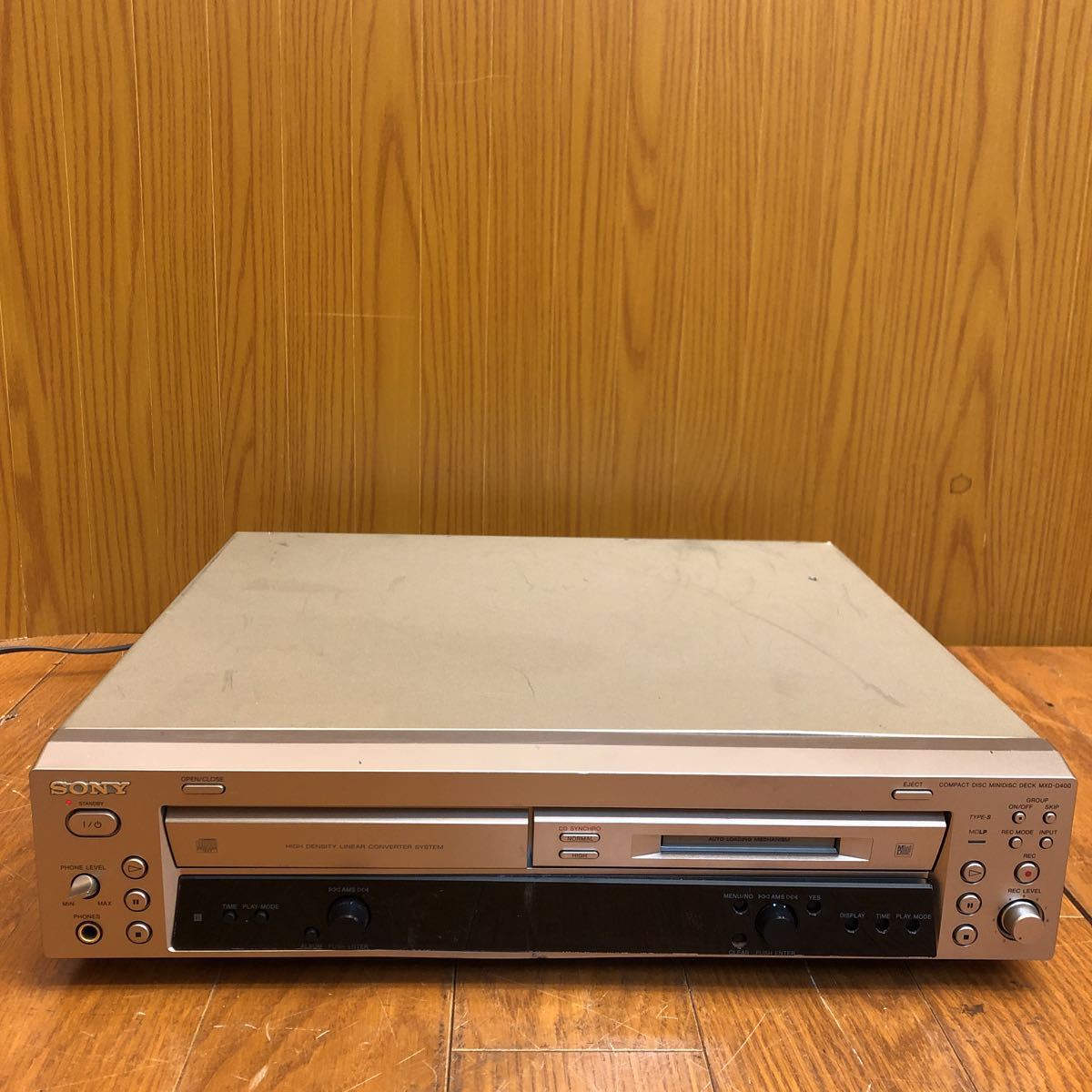 SONY☆MXD-D400☆CD/MDデッキ☆コンパクトディスク☆ミニディスク