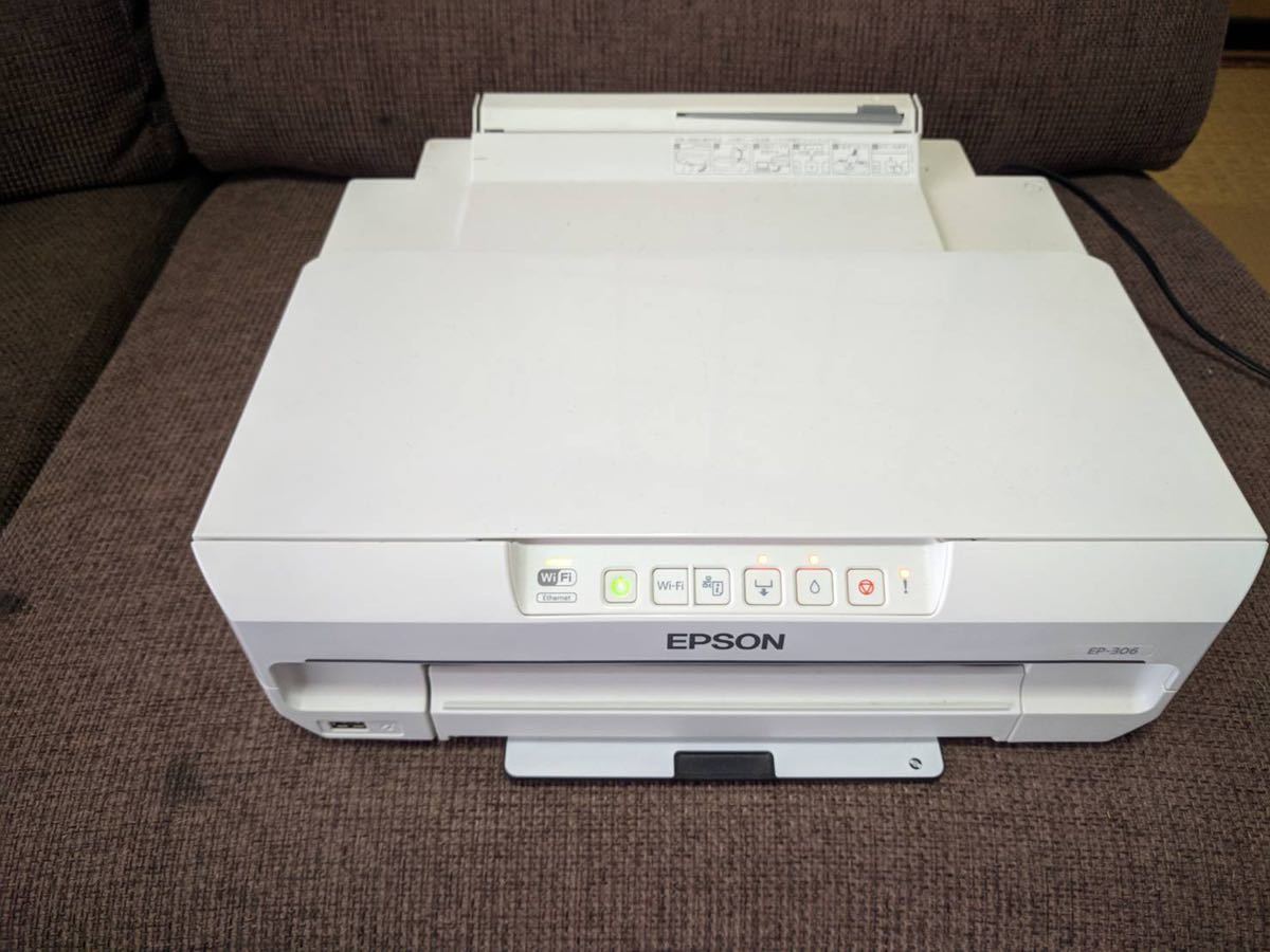 通電OK、ジャンク】EPSON エプソン インクジェットプリンター EP-306