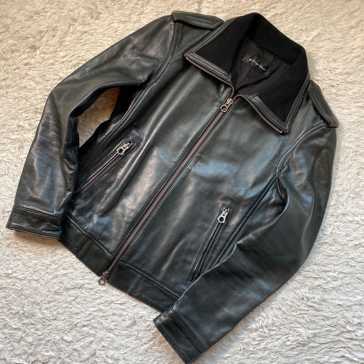 中古LOUNGE Lounge Lizard レザー ジャケット サイズ1 LIZARD レザー 