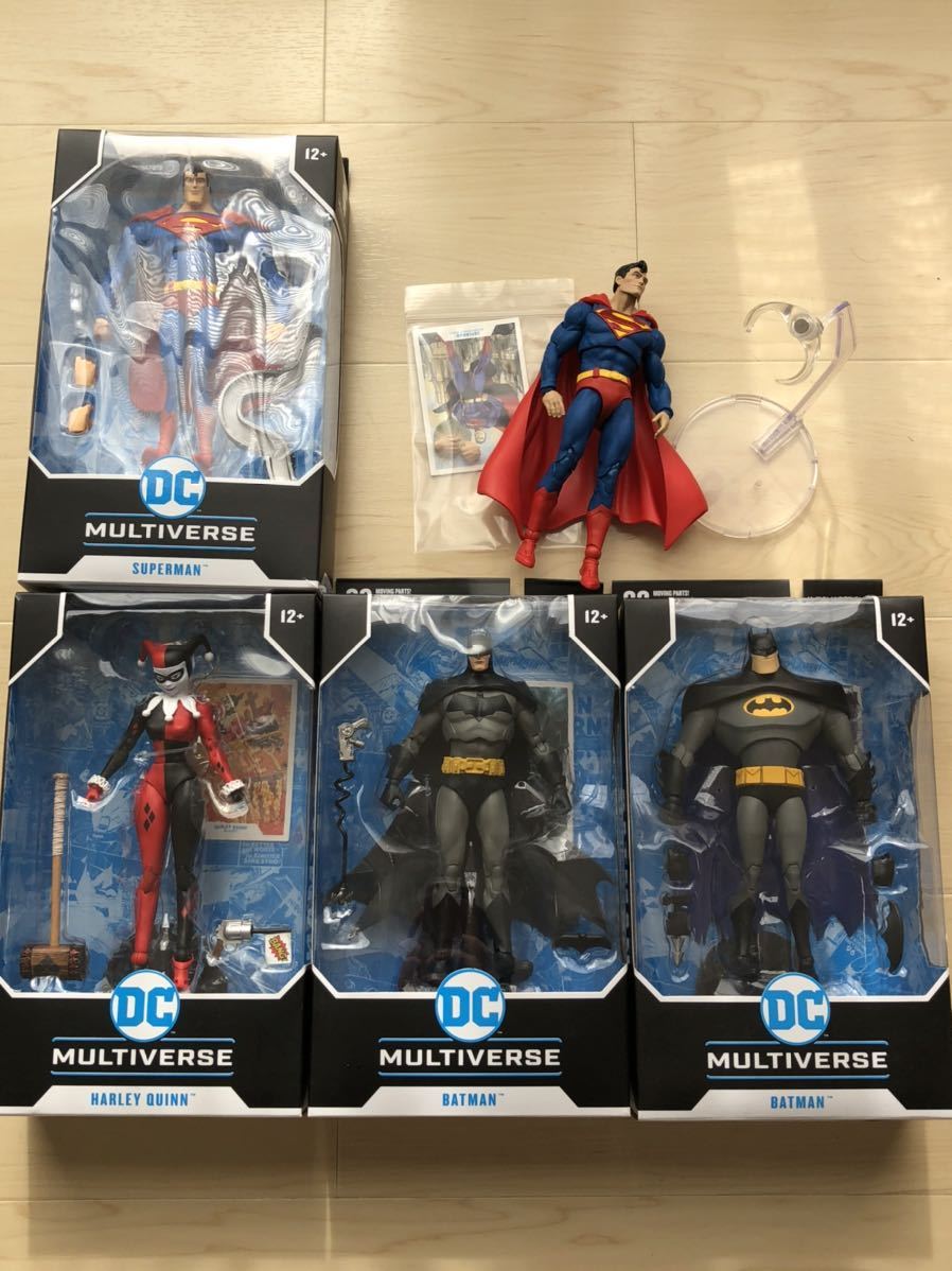 DC マルチバース スーパーマン バットマン フィギュア 状態開封です