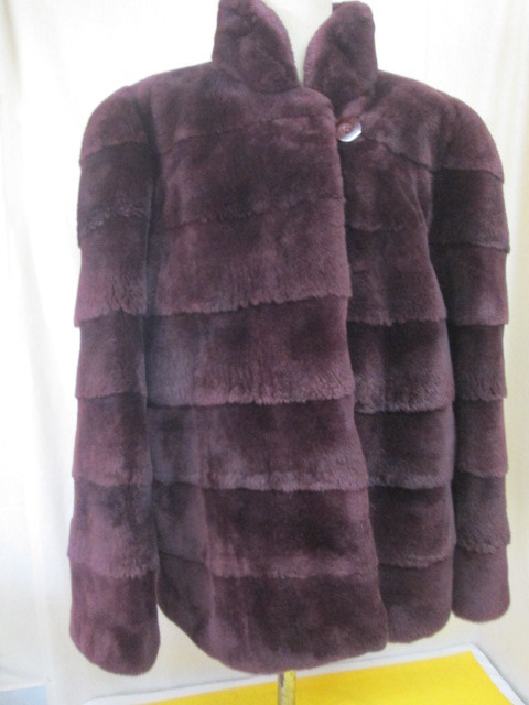 お買い得，HOT MINKシェアード 毛皮 軽くて暖かいハーフコート ワイン系(ミンク)｜売買されたオークション情報、yahooの商品情報をアーカイブ公開 - オークファン ミンク
