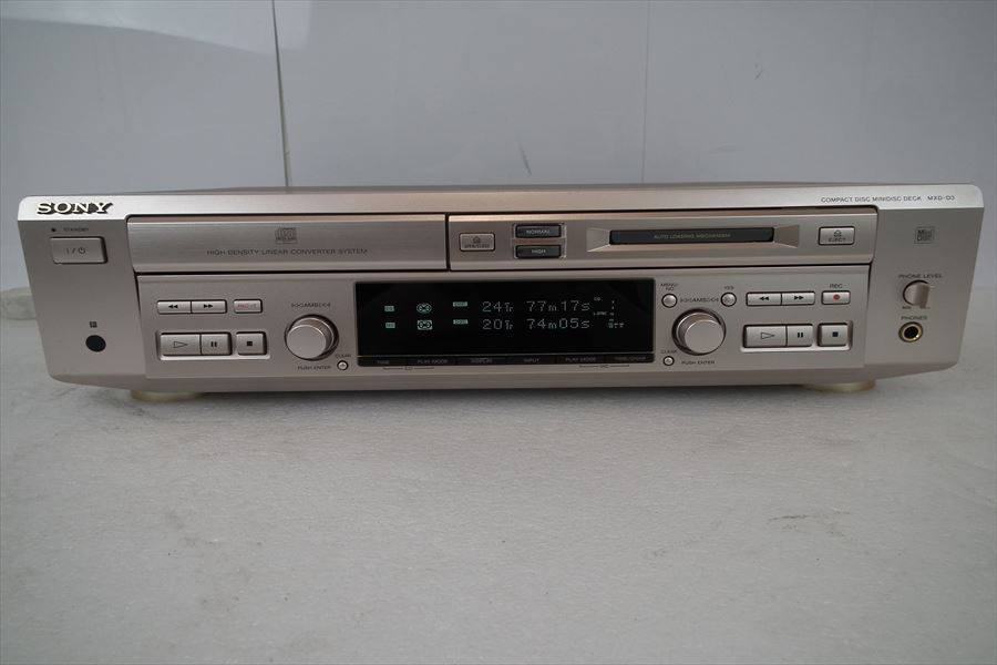 ☆SONY ソニー MXD-D3 CD/MDプレーヤー リモコン有り 動作確認済み 音