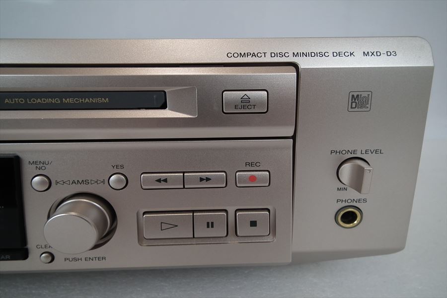 ☆SONY ソニー MXD-D3 CD/MDプレーヤー リモコン有り 動作確認済み 音