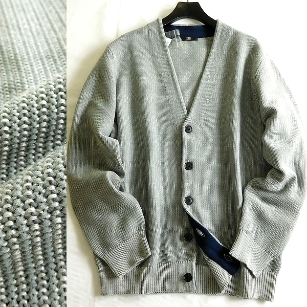 新作登場，限定SALE 23区 HOMME ニジュウサンク オム 定価2.4万 秋冬 ウール混 メランジ Vネック ニット カーディガン 44 灰 0306 020 are1349d(カーディガン)｜売買されたオークション情報、yahooの商品情報をアーカイブ カーディガン