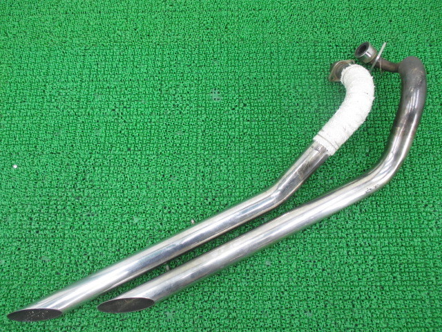 中古 社外 バイク 部品 ドラッグスター400 マフラー 社外 スラッシュ