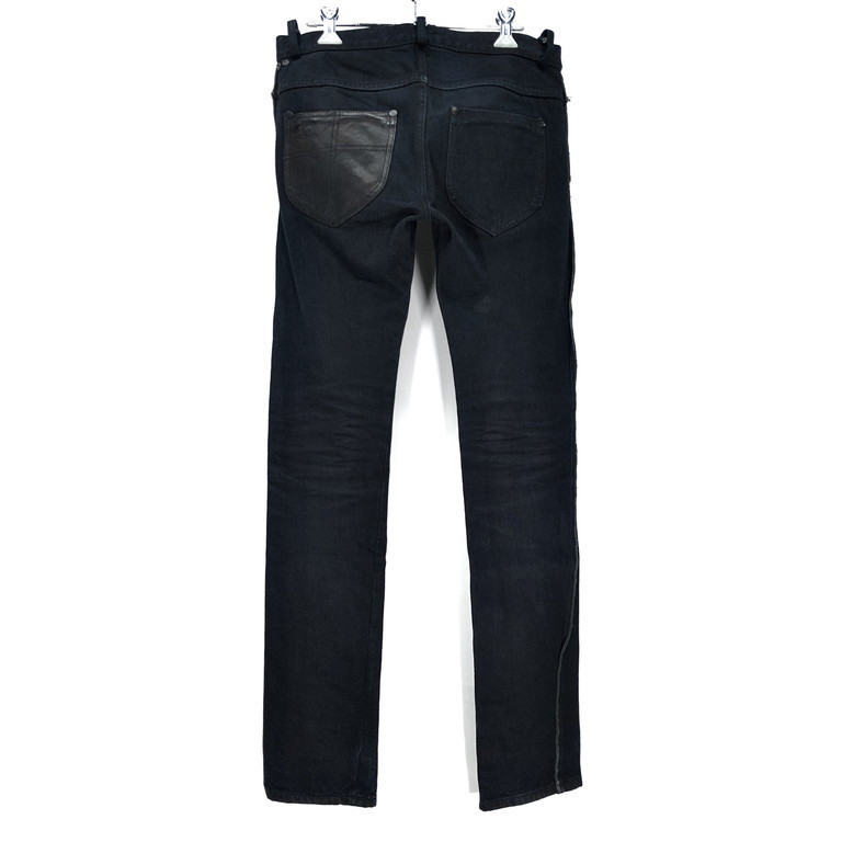 incarnation 【men1151I】 製品染めホースレザーバックポケットデニム 