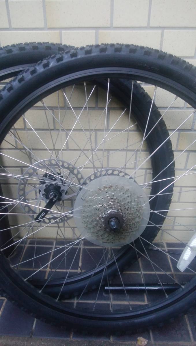 数量限定，限定セール 9速 ホイール前後タイヤ付きディスクブレーキ(26インチ、650C)｜売買されたオークション情報、yahooの商品情報をアーカイブ公開 - オークファン ホイール（完組、手組）