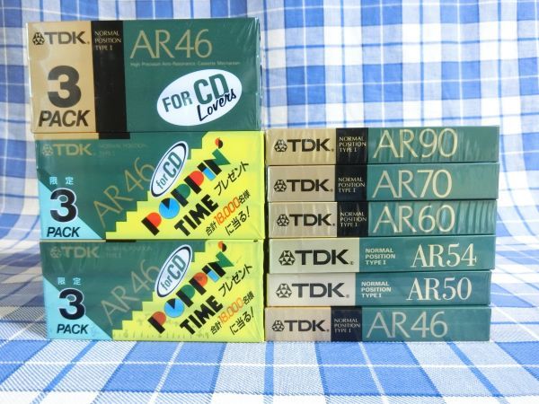 カセットテープ TDK AR 合計15本 未使用、未開封