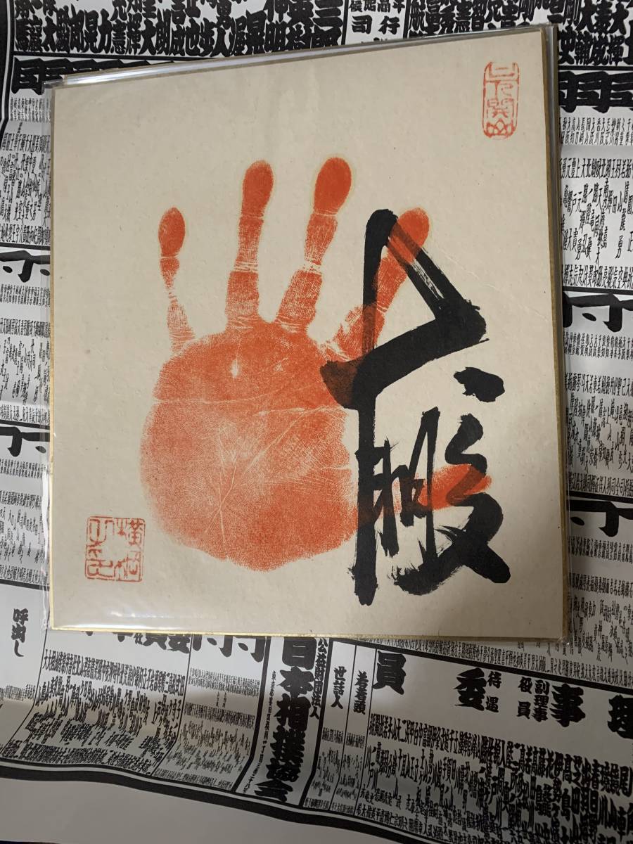 大人気，人気セール 横綱 大鵬 肉筆手形色紙(相撲)｜売買されたオークション情報、yahooの商品情報をアーカイブ公開 - オークファン 相撲