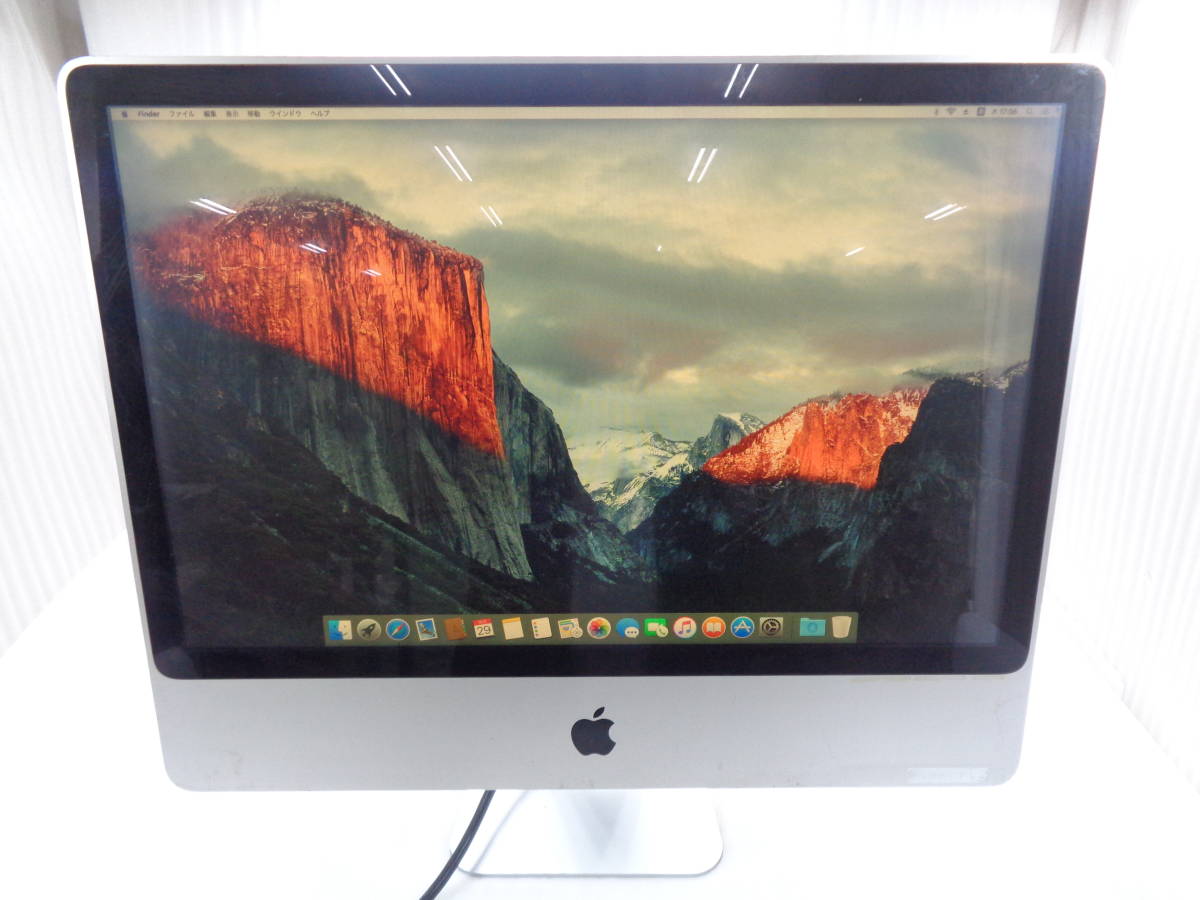 Apple iMac A1225 2.4GHz HD 320GB 24インチ Duo Core 24-inch 0 1 4GB