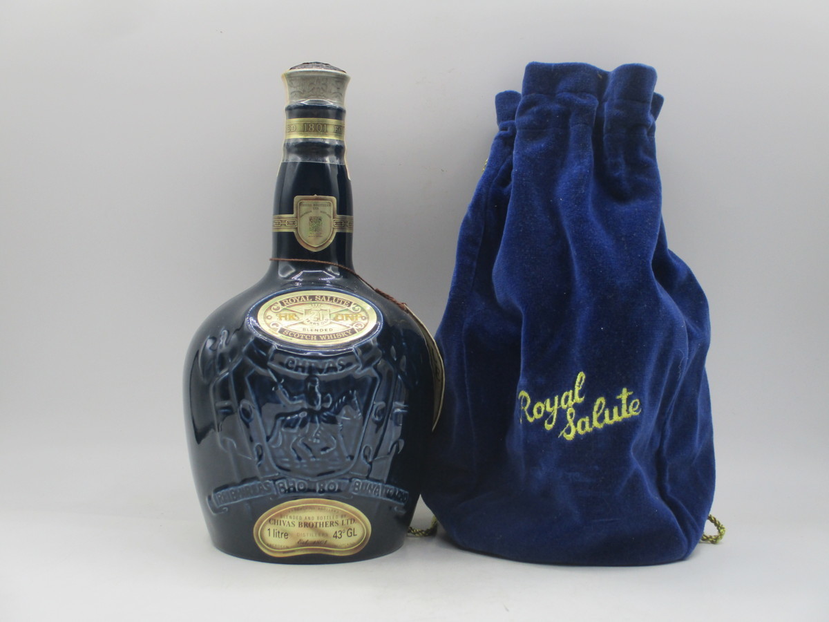 ROYAL SALUTE 21年 ロイヤル サルート スコッチ ウイスキー 青 陶器
