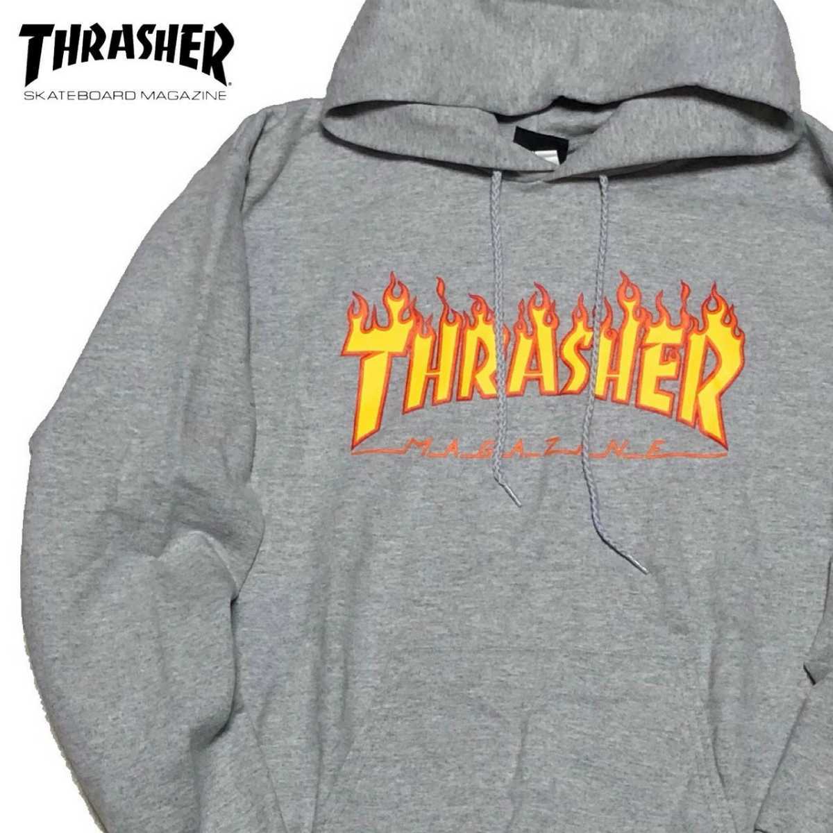 スラッシャー 古着 THRASHER ファイヤーの通販 長袖Tシャツ Lサイズ 