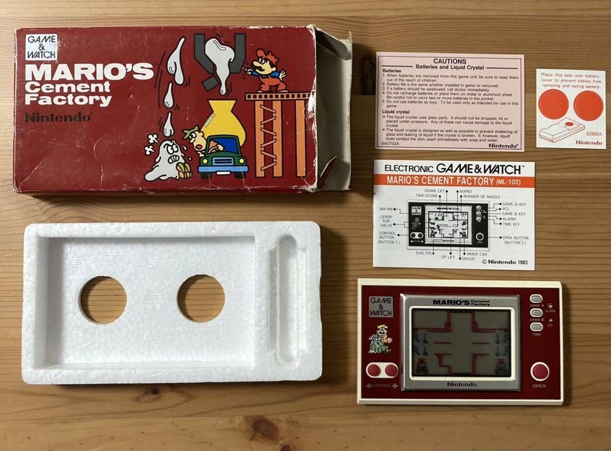 任天堂 ゲームウォッチ マリオズ・セメントファクトリー ゲーム&ウォッチ GAME&WATCH MARIO'S CEMENT FACTORY ゲームウォッチ 任天堂 マリオズ マリオのセメントファクトリー 起動確認済 携帯ゲーム&frasl;ゲーム